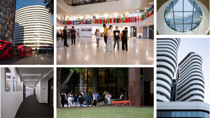 Academic Summer students at DLD College London, showing modern campus facilities, classrooms and Westminster accommodation.