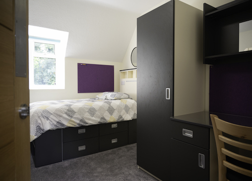 Academic summer student room entrance