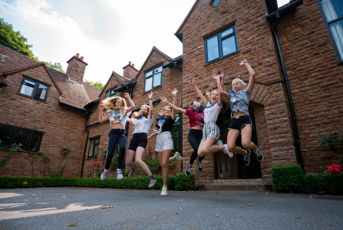 Front of accommodation students