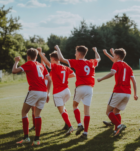 Football camp celebrations